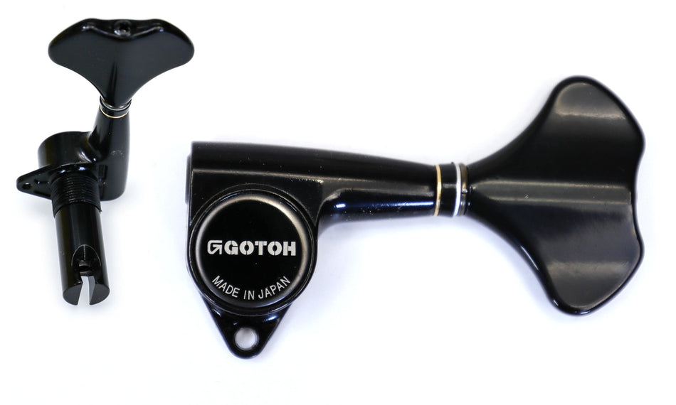 Gotoh GB707(B) Compact Bass Tuners, 4-Left (Black)