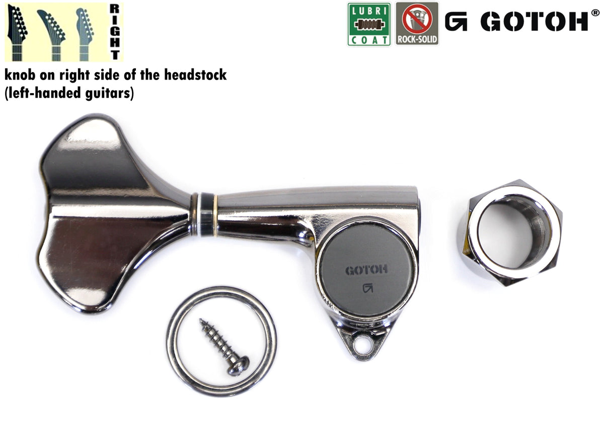 Meccaniche Bassi Gotoh GB-707 - 2L2R Cromato, Rapporto 1:20, Made In Japan Meccaniche Bassi Gotoh GB-707 - 2L2R Cromato, Rapporto 1:20, Made In Japan