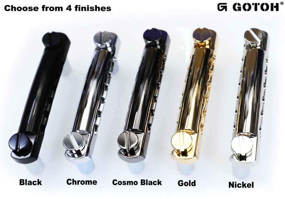 Gotoh GE101A Height-Adjustable Vintage Stop Tailpiece (chose finish)