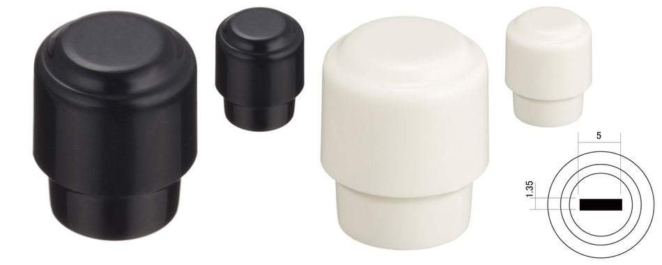 Tele-style Barrel Switch Knobs, Inch, set of 2 (choose color)