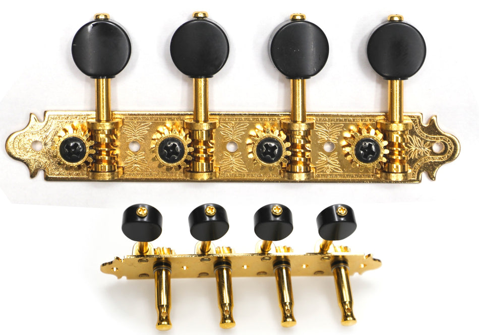 Gotoh MA40(G)MB Tuners with Metal Rollers for A-style Mandolins (Gold)