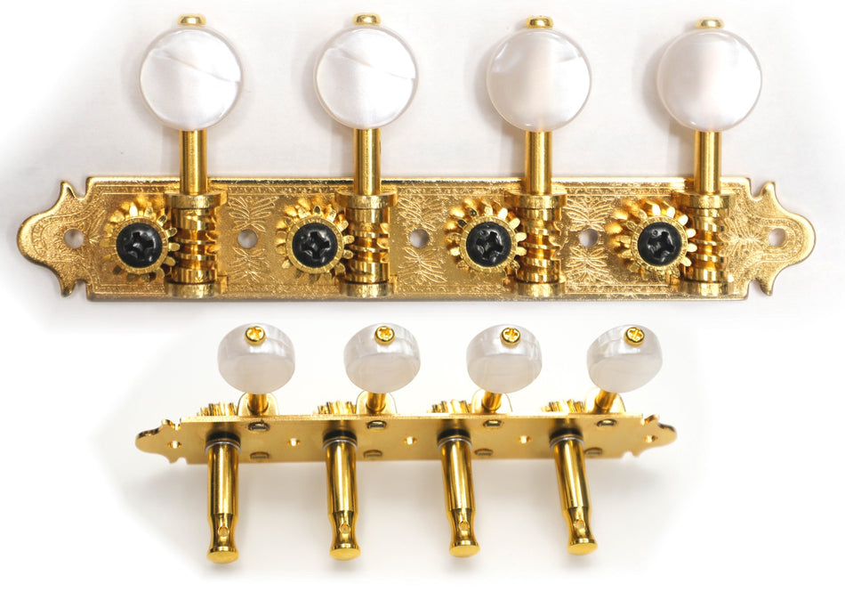 Gotoh MA40(G)MW Tuners with Metal Rollers for A-style Mandolins (Gold)
