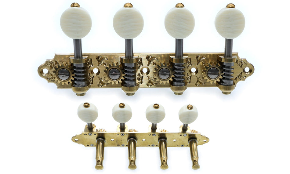 Mandolin Tuners, A-style Gotoh MA510(G)MM with Metal Rollers (Solid Brass)