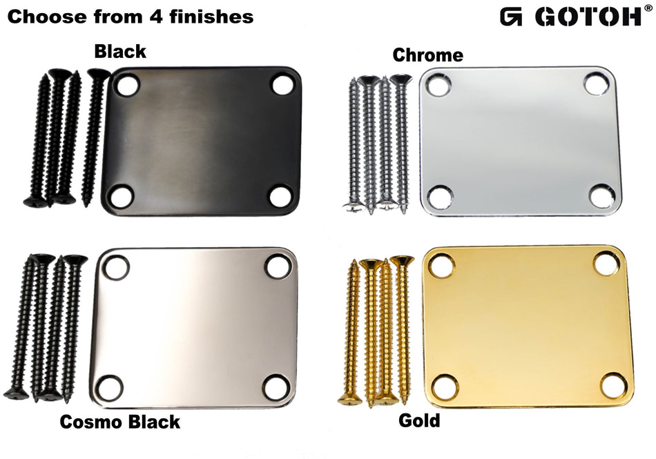 Gotoh NBS-3 Steel Neck Plate (choose finish)