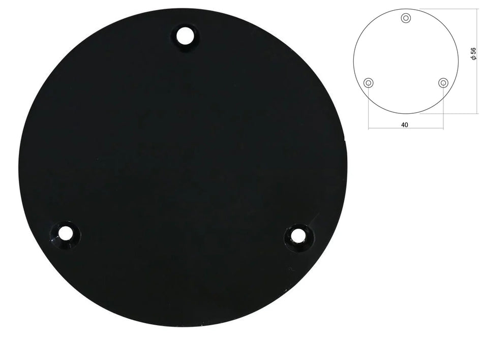Switch Backplate Cover For LP type Guitars, 56mm, Black