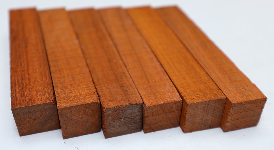 Padauk Pen Blanks, 6 pieces 6" long (HIGH GRADE)