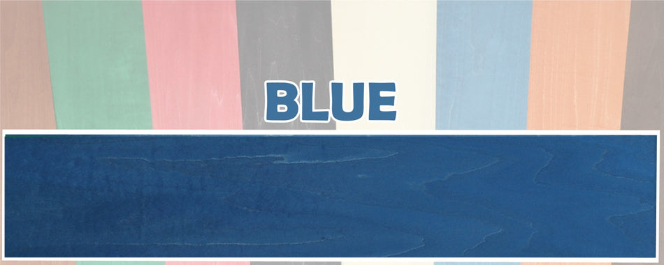 Pressure Dyed Veneer, Blue (0.5 x 95 x 850mm)
