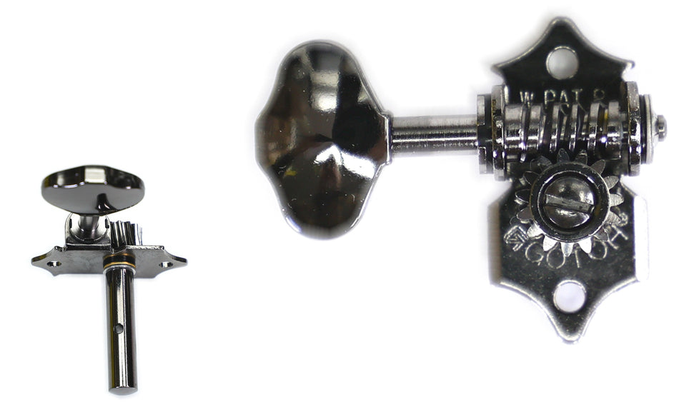 Gotoh SEP700(C)06M Tuners with 6mm Metal Rollers for Acoustic Guitars (Cosmo Black)