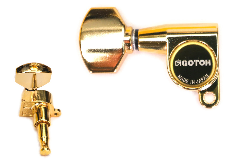 Gotoh SG360(G)07 Tuners with Standard Post, 3L+3R (Gold)