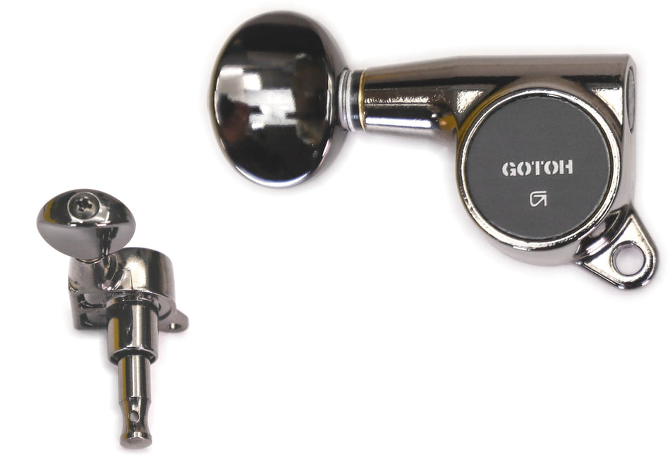 Gotoh SG381(CK)05 Tuners with Standard Post, 3L+3R (Cosmo Black)