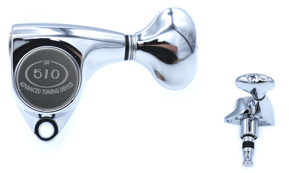Gotoh SGV510(C)S5 Tuners with Standard Post, 3L+3R (Crome)
