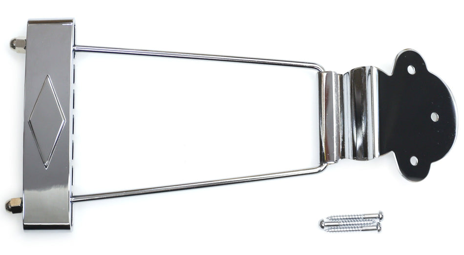 Tailpiece for Gibson 335 Style Archtop, Chrome