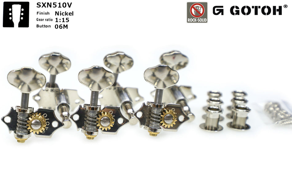 Gotoh SXN510V(N)06M Tuners with Standard Post, 3L+3R (Nickel)