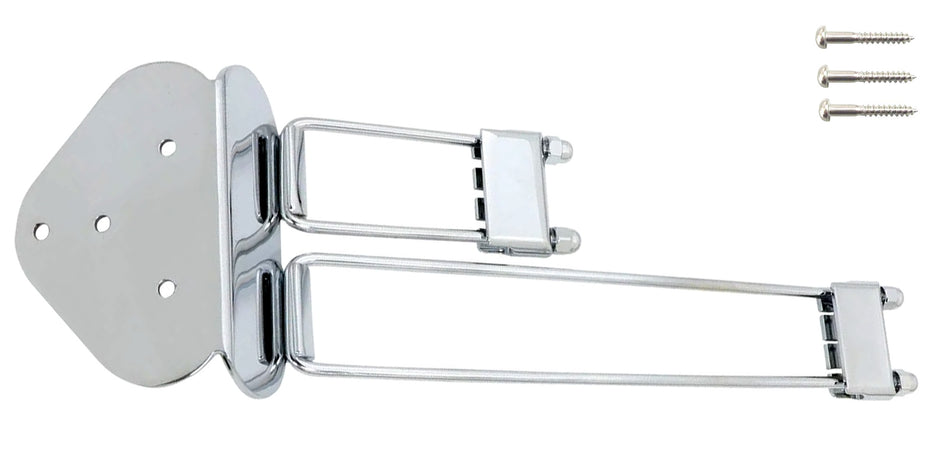 Frequensator Trapeze Style Tailpiece for Archtop Guitars, Chrome