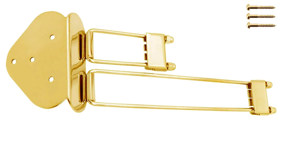 Frequensator Trapeze Style Tailpiece for Archtop Guitars, Gold
