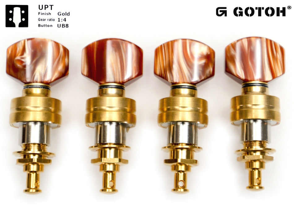 Gotoh UPT(G)UB8 Planetary Tuners for Ukulele (Gold)