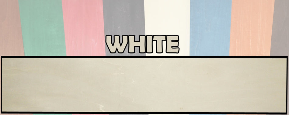 Pressure Dyed Veneer, White (0.5 x 95 x 850mm)