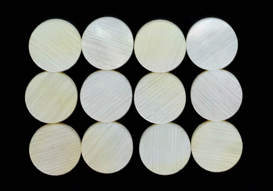 Round Mother of Pearl Position Markers, 12 pieces